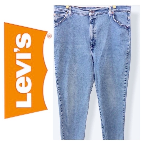 LEVI’S 922 Orange tab 1996 tapered leg high waisted 20W Med, light, Vintage - Picture 1 of 16